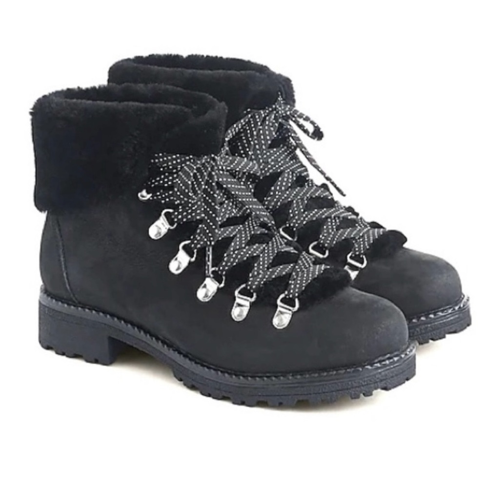 J crew Sherpa booties